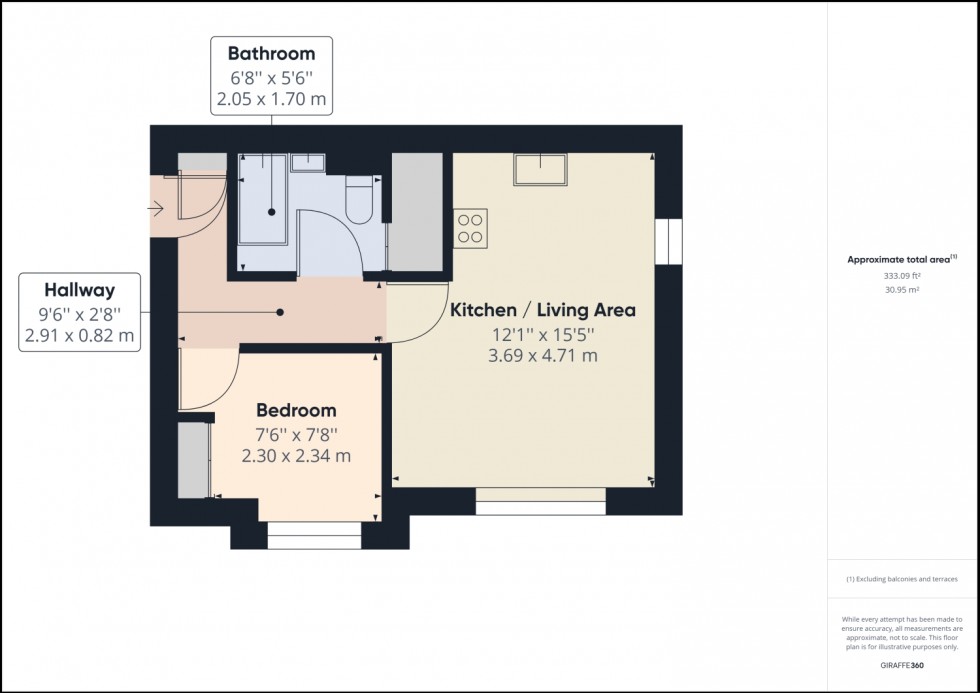 Floorplan for Coventry Close, Priors Park, Tewkesbury, GL20