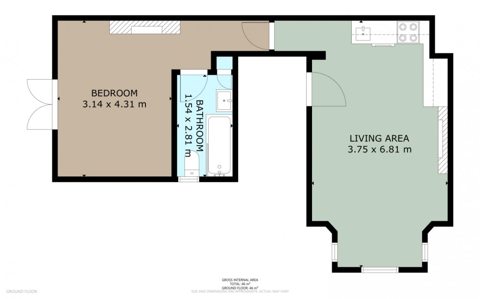 Floorplan for St Cyrils Road, Stonehouse, Glos, GL10