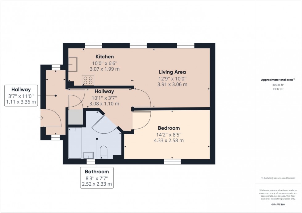 Floorplan for Redmarley Road, Cheltenham, Gloucestershire, GL52