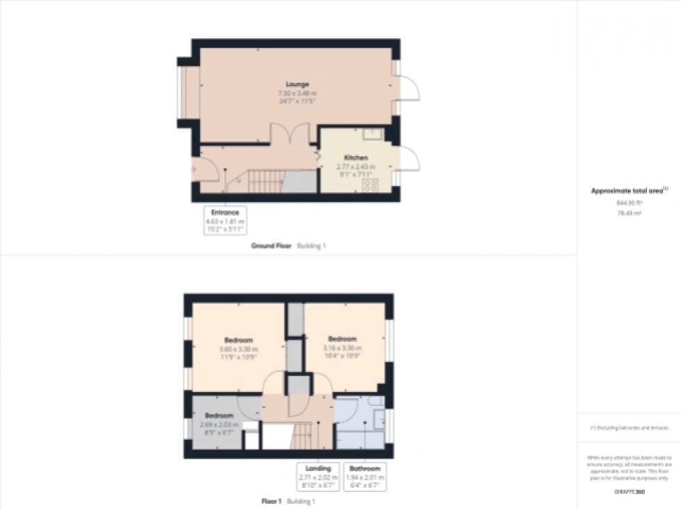 Floorplan for Tudor Lodge Road, Cheltenham, Gloucestershire, GL50