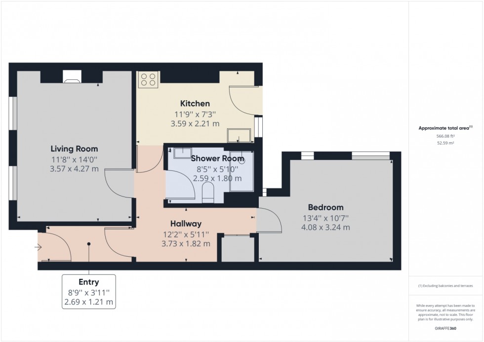 Floorplan for Carlton Street, Cheltenham, GL52