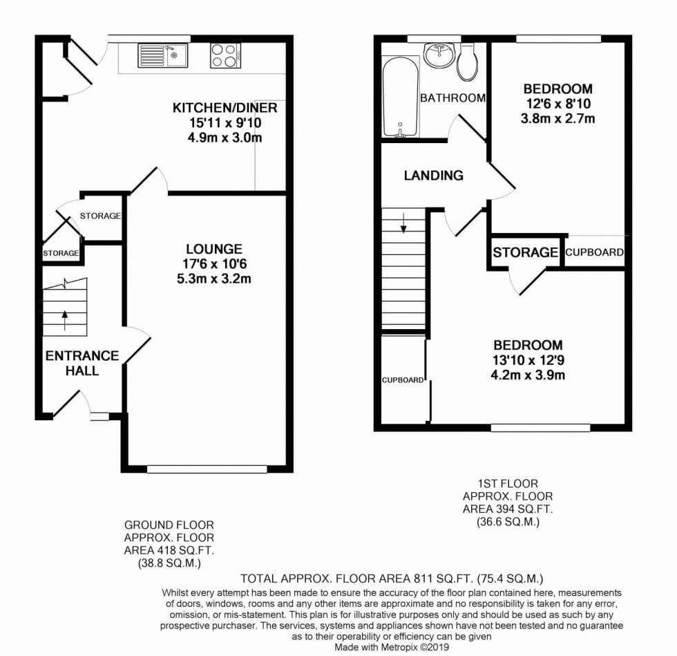 Floorplan for Golden Vale, Churchdown