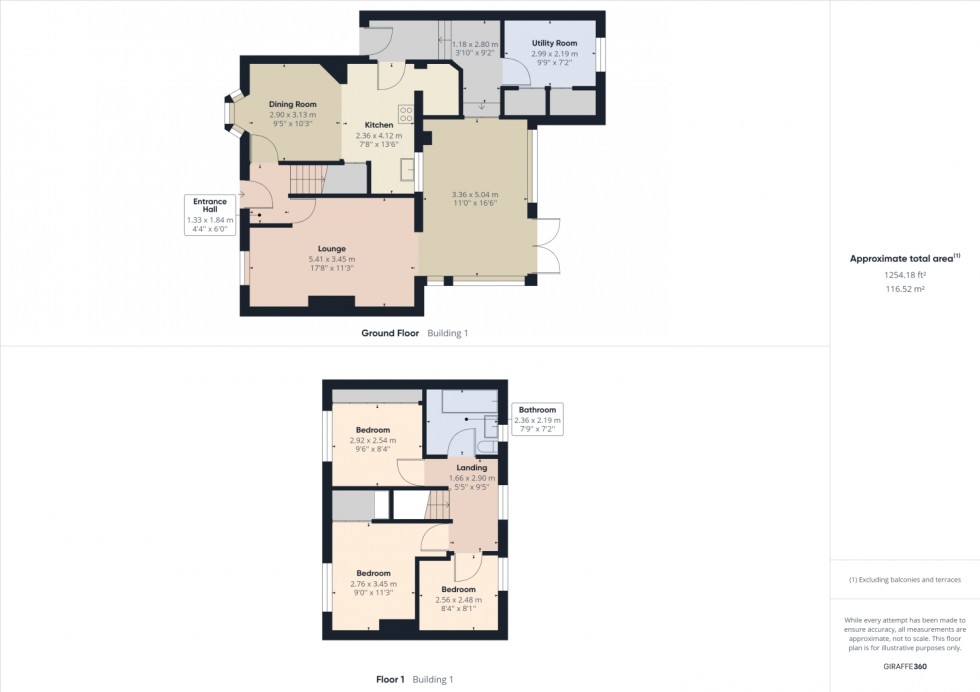 Floorplan for Churchill Drive, Cheltenham, Gloucestershire, GL52