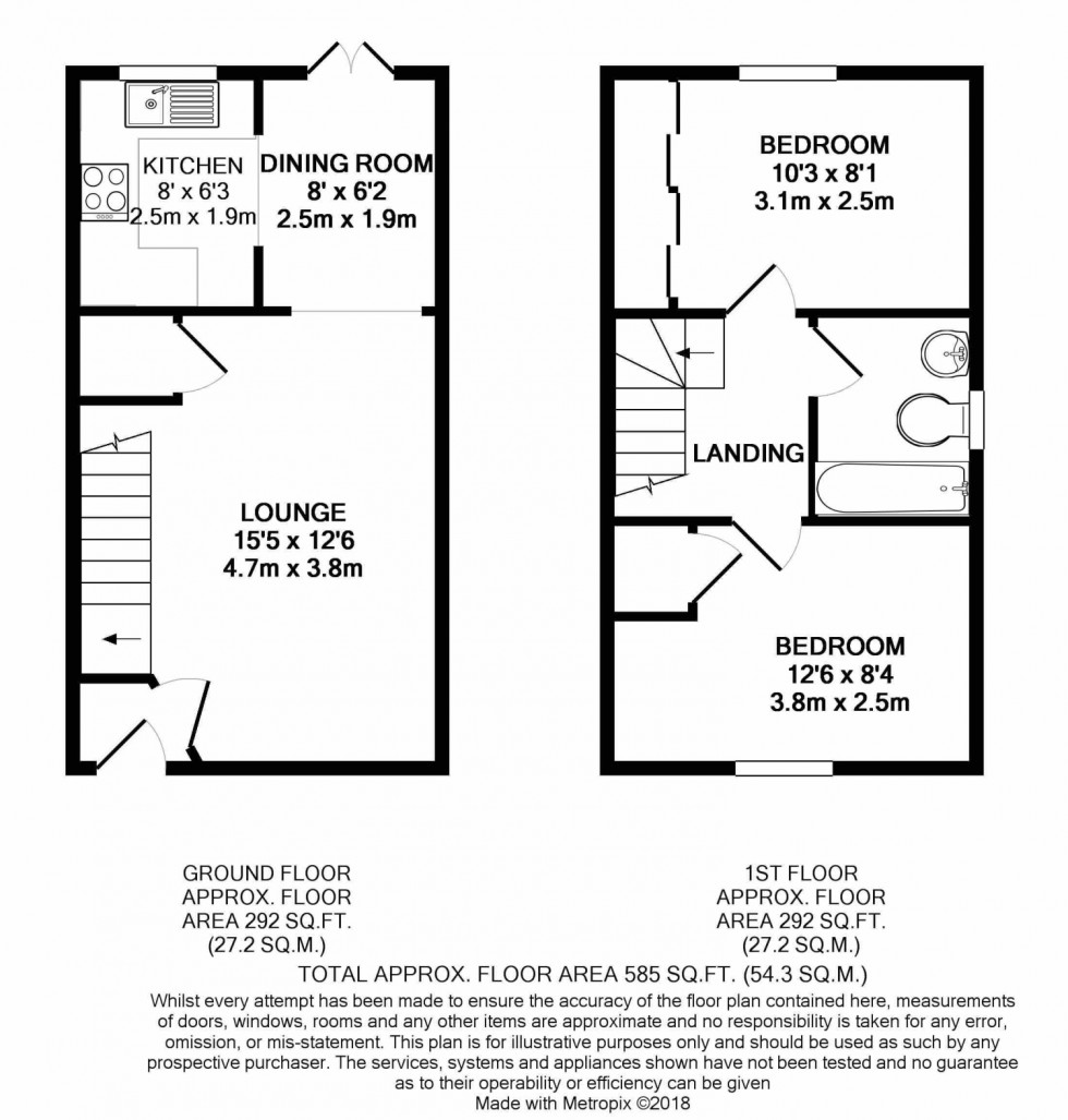 Floorplan for Dukes Way, Stonehills, Tewkesbury, GL20