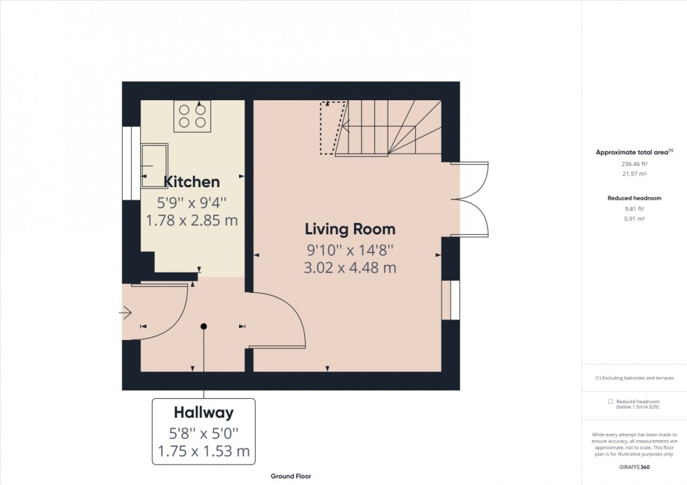 Floorplan for Bramble Lane, Stonehouse, Gloucestershire, GL10