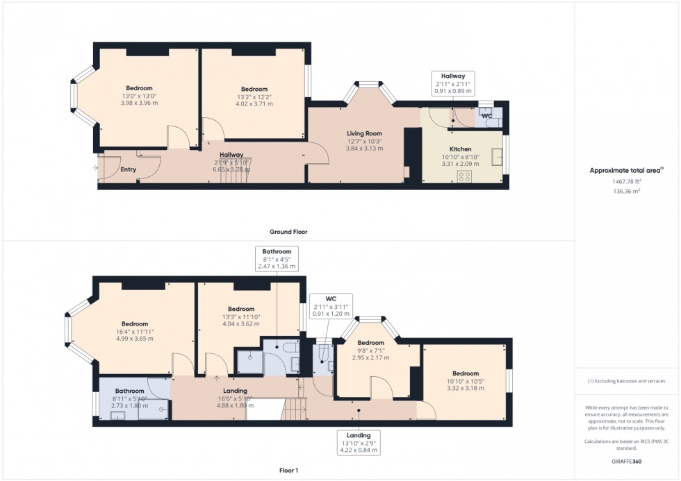 Floorplan for Kingsholm Road, Gloucester