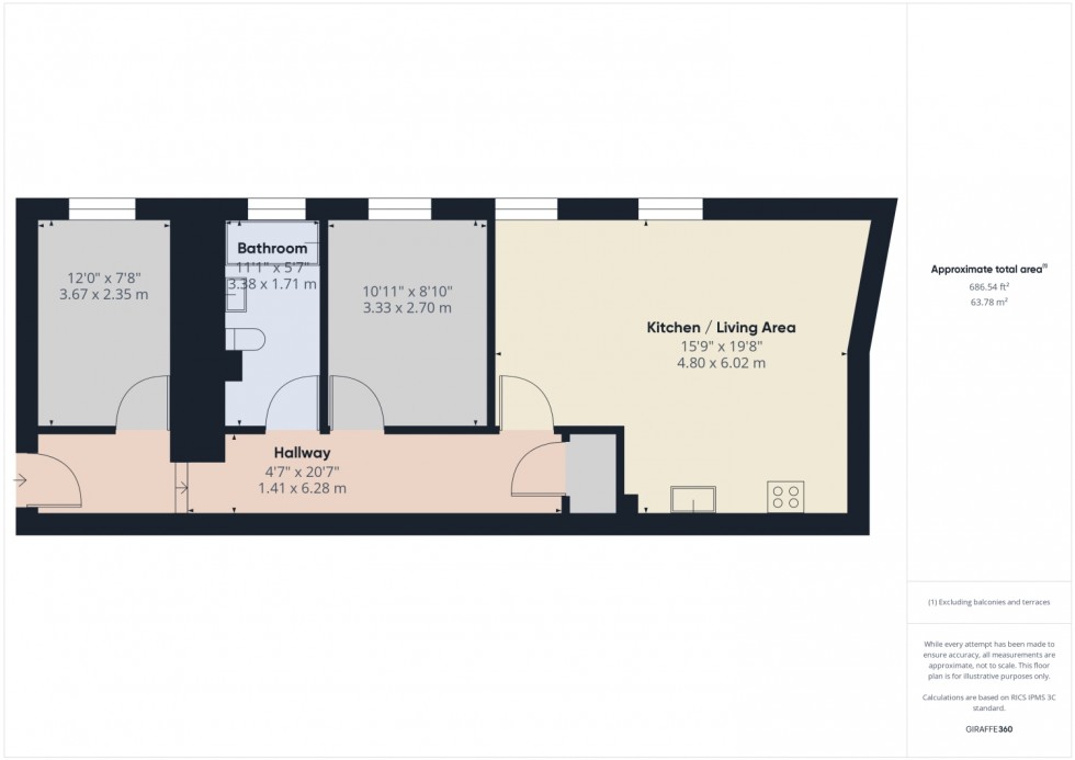 Floorplan for The Crescent, Gloucester