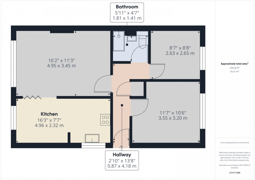 Floorplan for The Butts, Newent