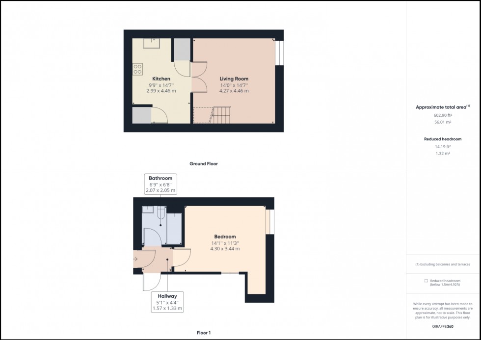 Floorplan for Wesley House, Cheltenham