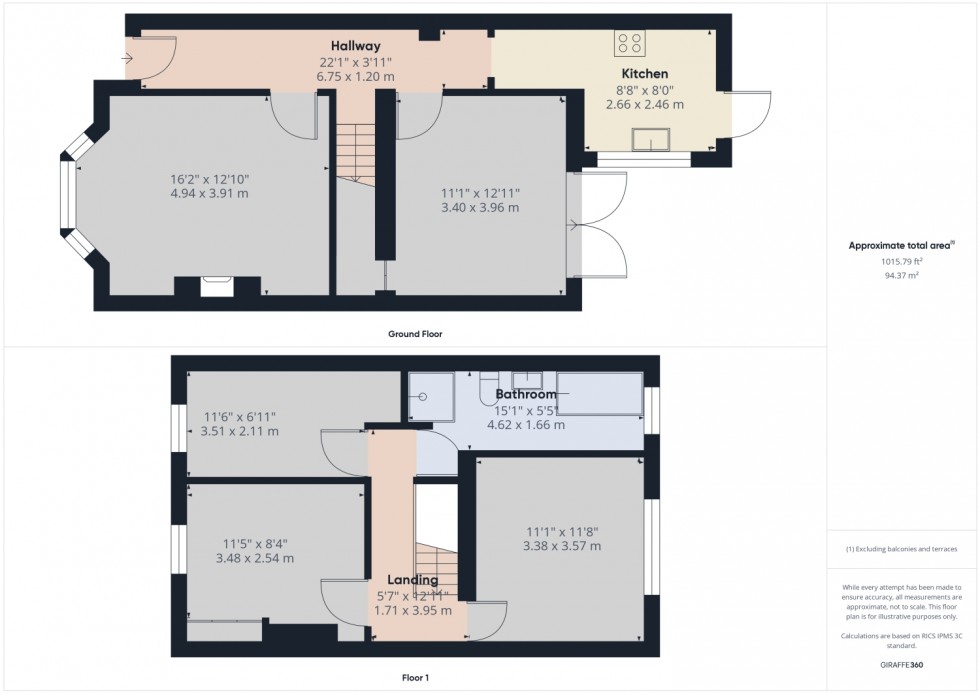 Floorplan for Moorend Street, Cheltenham, Gloucestershire, GL53