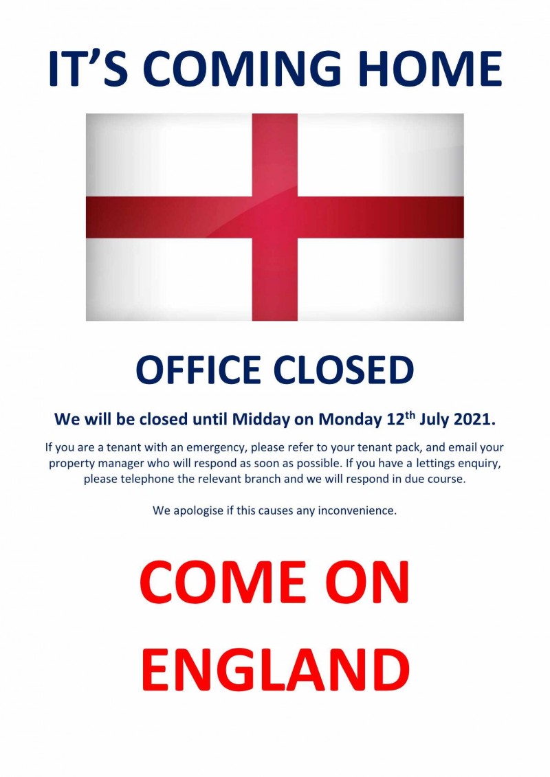 England Closed